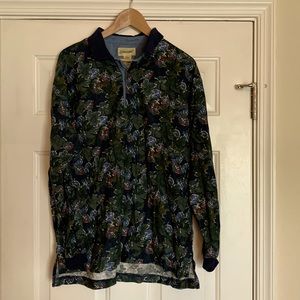 St. John’s Bay long sleeve collared shirt.
